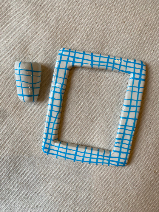 Blue Lines | Clay Magnets