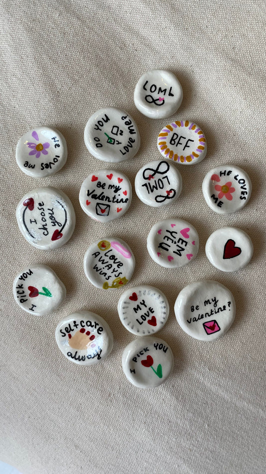 Positive Pebble | Valentines Edition (Set of 3 Random)